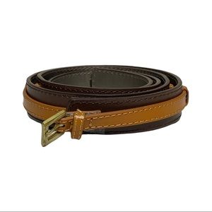 Double Wrap Contrast Two Toned Belt Women's XL Brown/Tan